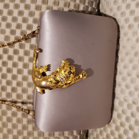 Grey Evening Bag for Repair - Picture 3 of 17